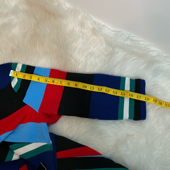 #514 ELOQUII Opposing Striped Knit Dress size 18 NWT - Picture 9 of 12